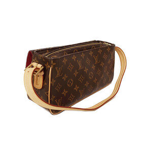 Louis Vuitton Viva Bag Shoulder Cite Brown Monogram Semi Leather